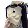 Camada de base quente para meninas, nova, versátil, gola redonda, estampa de desenho animado, emendada, manga longa, roupa íntima, camiseta top para crianças pequenas e médias
