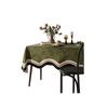 Mantel de Estilo Francés con Forma Especial Impermeable Anti-Manchas Esterilla para Mesa de Comedor Tela de Lujo Ligero Alto Nivel Estilo Americano Cubierta de Tela para Mesa de Café Lavable a Máquina