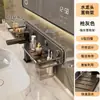 Estante de Tocador con Ventosa Grifo de Baño Montado en Pared Estante de Almacenamiento para Lavabo Sin Taladro