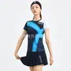 Conjunto de Bádminton Kelian para Mujer Secado Rápido Transpirable Manga Corta Uniforme de Equipo Ropa Deportiva de Competición Compra Grupal Impresión