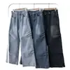 Jeans Largos de Diseñador con Pliegues Sueltos, Estilo Coreano Retro Elegante, Nuevos para Primavera Temprana y Otoño 2026 para Mujer