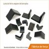 Capa de Cantoneira de Borracha Preta Protetor de Pé de Móvel Protetor de Pé de Prateleira Tampa de Cantoneira para Canaleta de Cabos Protetor de Canto de Suporte de Engenharia