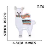 Parche Bordado de Animal Alpaca de Dibujos Animados Decoración para Ropa Bolsa Parche Lindo de Oveja Parche Bordado por Computadora