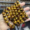Jingdong Joias 5A Pulseira Natural de Olho de Tigre Amarelo Cruz Europeia e Americana Pedra Olho de Tigre Moda Pulseira Atacado para Homens e Mulheres