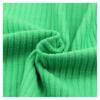 Tecido de malha canelada 310g com trama de ponto 0,3*0,1 para calça wide leg e blusa básica, 310g, poliéster e algodão