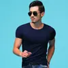 Camiseta Base Ajustada de Manga Corta para Hombre Verano Camiseta de Manga Corta para Hombre Top de Moda