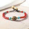 Venta al por mayor venta caliente transfronteriza cuentas de Nepal estilo étnico personalidad retro moda pulsera tejida a mano para mujer