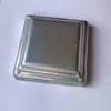 Accesorios de Hierro Tapa para Tubo Cuadrado Chapa de Hierro Galvanizado Estampado Cubierta Decorativa para Barandilla de Valla de Acero Zinc Tapón Superior para Tubo Cuadrado