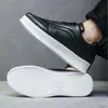 Zapatillas Slip-On de Nuevo Estilo, Talla Grande, Zapatos Individuales de Exportación, Calados, Transpirables, Color Sólido, Banda Elástica, Estilo Deportivo, Zapatos Casuales para Hombre