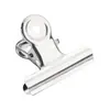 Clip Clip Fuerte de Hierro Clip Carpeta de Oficina Clip de Sello Metálico Acero Inoxidable Clip de Cola Larga Papelería Clip para Libro de Facturas