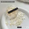 Accesorios de arte para uñas ultradelgados estilo japonés, piezas de concha de aurora irregulares naturales, piezas de concha de nácar iridiscente de acetato estilo ins
