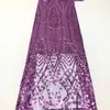 Bordado de lentejuelas bordado de lentejuelas tela base de malla estilo bordado de borla geométrica se puede procesar vestido de noche falda espectáculo de escenario