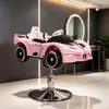 Asiento para Corte de Cabello para Niños Peluquería Juguete Eléctrico Coche de Dibujos Animados Silla para Corte de Cabello para Bebés y Niños para Peluquería