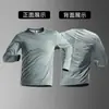 Camiseta de manga larga para correr para hombre para verano, transpirable y de secado rápido, ropa de entrenamiento, adecuada para senderismo al aire libre, montañismo y fitness profesional