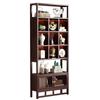 Prateleira Antiga Estilo Chinês Retrô, Armário de Múltiplos Tesouros, Armário de Exibição para Tabaco, Vinho e Chá, Armário de Exibição para Bebidas Alcoólicas, Rack de Armazenamento para Porcelana e Jade, Novo Estilo
