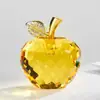 Adornos de cristal transfronterizos, manzanas coloridas, regalos navideños para familiares y amigos, regalos conmemorativos de paz, venta directa del fabricante
