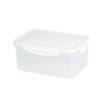 Caixa Divisória para Cebolinha de Cozinha Empilhável Caixa de Armazenamento para Gengibre, Cebolinha e Alho Caixa para Conservar Carne Fresca na Geladeira com Tampa Caixa Transparente para Pratos