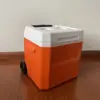 Caja Aislada Pequeña para el Hogar de 18L con Ruedas Carro Nevera para Llevar al Aire Libre Nevera de Plástico
