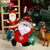 Tecido de Natal novo transfronteiriço pequeno pingente árvore de Natal decoração suspensa flanela árvore segurando boneco decoração suspensa presente