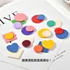 Hoja Acrílica Colorida Redonda Coreana Fruta Material para Accesorios de Pasador de Pelo Joyería Pendientes Pendientes Hechos a Mano DIY