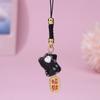 Cadena de cerámica para teléfono móvil con forma de gato de la suerte, exquisitos regalos creativos, colgante de la suerte, lindo colgante para teléfono móvil, venta al por mayor