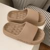 Populares Creativas Rombo Base Gruesa Modernas Frescas Verano Pantuflas EVA Cómodas Ropa Exterior Letra Inglesa Sandalias de Playa Mujer