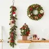 Decoración Navideña Coreana Ambiente de Cafetería Arreglo Nobelson Árbol de Navidad Pequeño Tipo Adornos de Escritorio Guirnalda Ratán