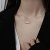 Collar de Berenjena de Plata Esterlina S925 para Mujer Lujo Accesible Cadena Clavicular de Frijol Acacia Diseño Nicho Simple Elegante Sentido de Alta Gama