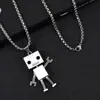 Collar Hip-Hop de Acero de Titanio Europeo y Americano para Hombre Marca de Moda Personalidad Callejera Marca Militar Colgante de Celebridad de Internet Cadena Larga para Suéter Joyería de Aleación