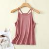Nova camisola de modal feminina curta justa modeladora plus size top primavera e verão inner student camisa para usar por baixo