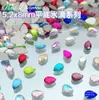 5.2*8mm Mini Flat Bottom Gota D'água Glitter para Unhas Diamante Cristal Vidro Joias para Unhas Acessórios de Unha Vestíveis Atacado