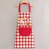 Avental para Uso na Cozinha, Impermeável e à Prova de Óleo, Moderno para Todas as Estações, Adequado para Catering e Culinária, Atacado Roupa de Trabalho Resistente a Manchas Vermelhas
