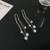 2023 nuevos pendientes colgantes largos de perlas con borlas de diseño de nicho únicos de alta calidad pendientes para mujer