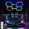 Luz Colmeia RGB Luz Colorida Atmosférica Transfronteiriça Colmeia Lava-Rápido Loja 4S Luz para Estação de Trabalho de Tensão Ampla Luz LED para Lava-Rápido