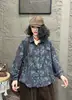 Otoño 2026 Nueva Moda Estampada Cuello Solapa Holgada Adelgazante Manga Larga Camisa de Madre Blusa Elegante Mayoreo