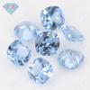 Huagang gem fertilizante quadrado 106 # Spike azul nua pedra sintética azul anel de pedras preciosas azul com unha do prego