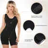 Modelador Europeu e Americano de Nova Moda Transfronteiriço Peça Única com Zíper na Virilha, Roupa Íntima Justa com Botões de Pressão, Controle de Barriga, Levanta Bumbum, Corset Modelador de Corpo
