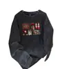 Playera de Verano para Dama Casual Simple Divertida Estampada Y2K Oversized