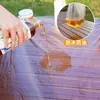 Mantel Desechable para Camping al Aire Libre con Banda Elástica Mantel Cuadrado Grueso a Prueba de Aceite e Impermeable para Mesa de Picnic de Rollo de Huevo