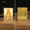 Nueva Colección de Tarjetas de Pintura de Colores Estilo Tibetano Zaki Tara Verde Jambhala Amarillo Buda de la Medicina Material Metálico Tarjetas Selladas