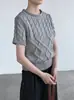 Suéter juvenil de punto trenzado estilo coreano Taochuan de cuello redondo y manga corta 26 otoño versátil top corto para capas OU248