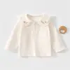 Nova coleção de outono: Tops de bebê confortáveis e fofos estilo princesa para meninas, feitos com tecido Classe A e construção sem costura