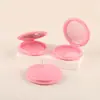 Maquiagem Cosméticos Espelho Embutido Plano Redondo Camada Única Caixa de Pó para Blush Bandeja para Corretivo Embalagem Portátil Material Atacado