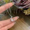 Collar de Camelia de Plata de Ley S925 para Mujer, Temperamento Dulce de Nicho, Sensación de Lujo Ligero de Gama Alta, Cadena Versátil para Clavícula