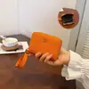 Cartera Pequeña de Cuadros para Mujer con Billetera para Monedas con Cremallera, Compacta Mini Nuevo Modelo 2026 Estilo Caliente de Moda Cartera de Nicho de Gama Alta