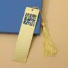 Marcador de Página de Latão Inspirador de Metal Vazado Criativo Marcador de Página Recompensa Presente de Formatura para Estudante Marcador de Página