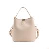 Bolso de Cubo de Mano para Mujer 2026 Estilo Nuevo Bolso Cesta Suave Color Sólido Estilo Fresco Bolso de Hombro Cruzado Venta al por Mayor