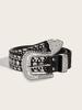 Novo Cinto de Diamantes Japonês e Coreano Estilo Europeu e Americano Estilo Punk Rebites Cinto de Strass Cinto Hip-Hop Estilo Motociclista Venda Direta da Fábrica