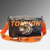 Bolso de mensajero de papel Kraft lavado bolso de mensajero de papel Kraft mojado bolso cuadrado para pareja cremallera lona bolso de hombro casual