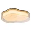 Lámpara de Techo Nube, Estilo Vintage Crema, Protección Ocular, Iluminación de Espectro Completo para Habitación Infantil, Mármol Imitación, Estilo Mid-Century